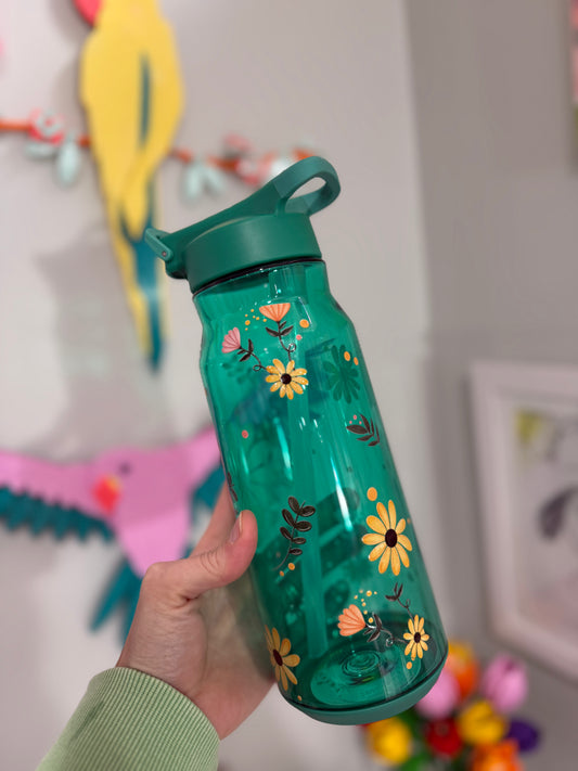Sunflower 36 oz Acrylic Water Bottle