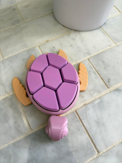 Turtle Fidget Clickie | 3D Printed