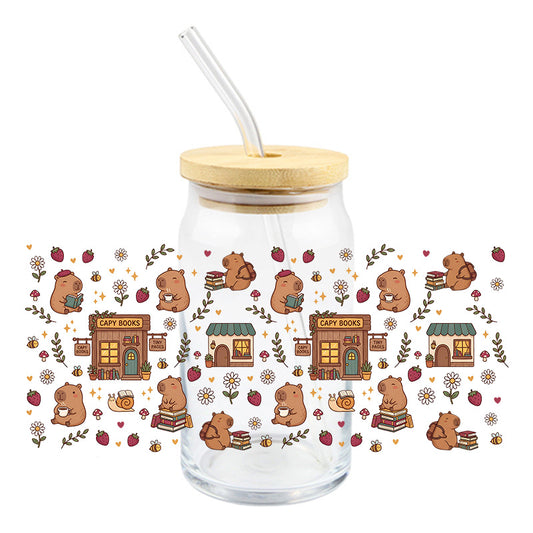 Capy Book Store | UVDTF Cup Wrap