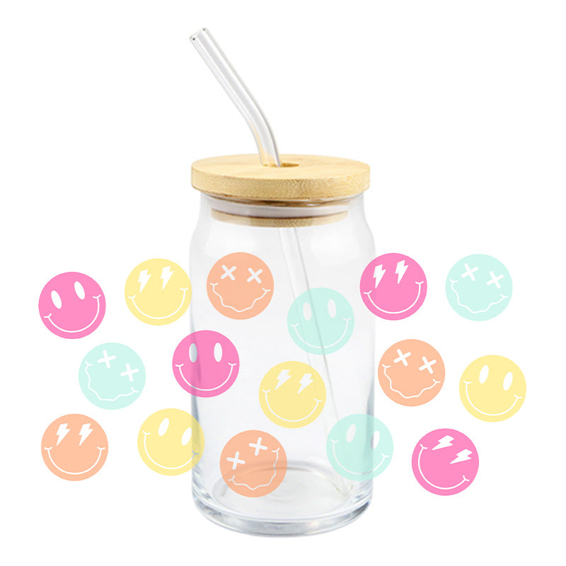 Solid Happy Faces | UVDTF Cup Wrap