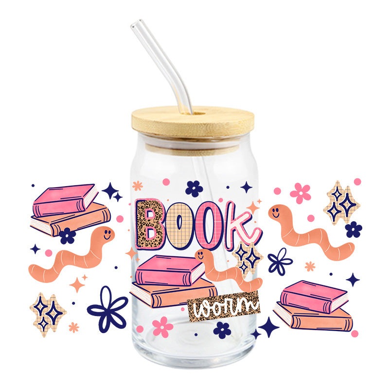 Book Worm | UVDTF Cup Wrap
