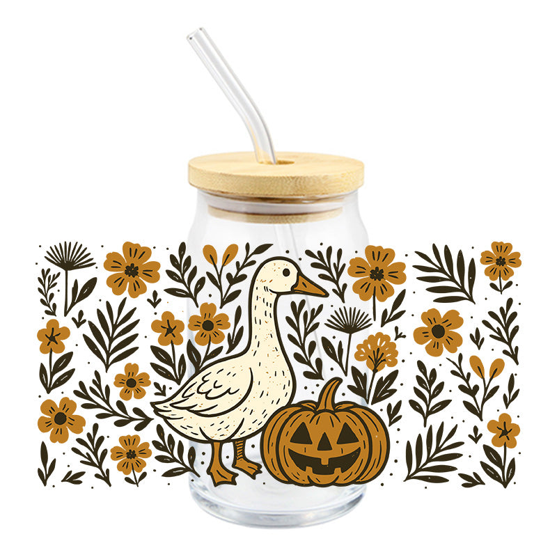 Goose & Pumpkin | UVDTF Cup Wrap