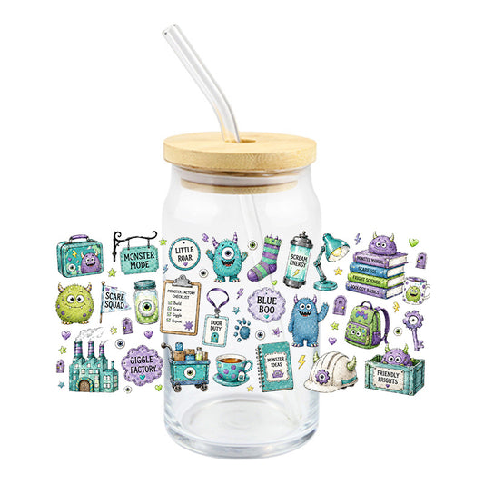 Monsters Sketch | UVDTF Cup Wrap
