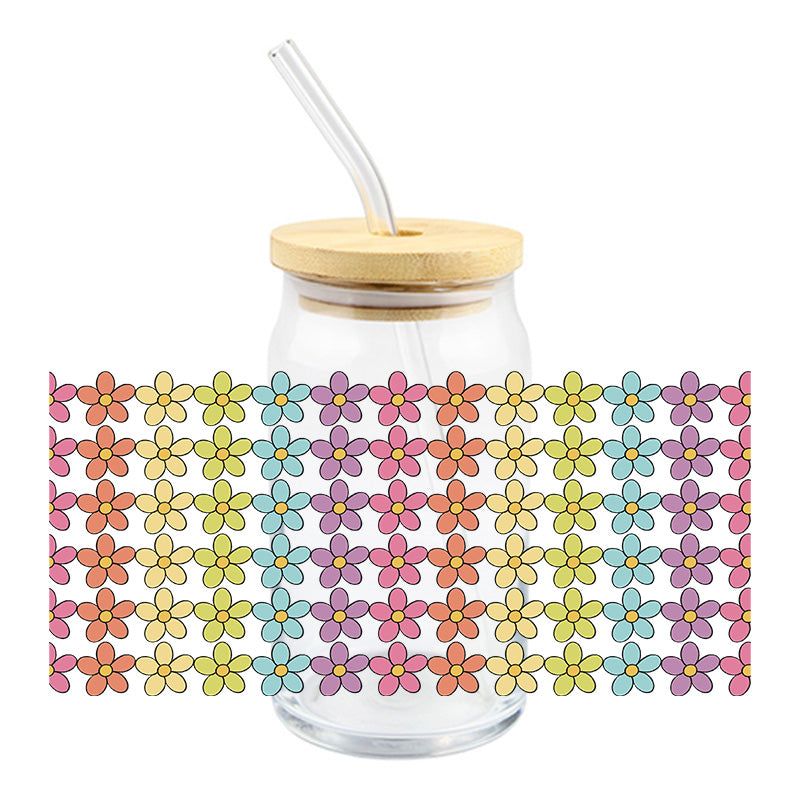 Rainbow Daisies | UVDTF Cup Wrap