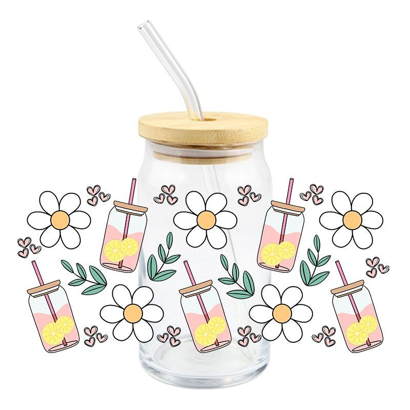 Lemonade Cups | UVDTF Can Glass Wrap
