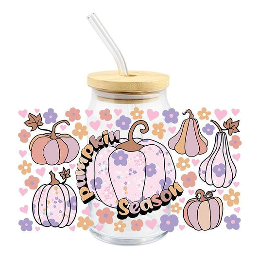 Pumpkin Season | UVDTF Can Glass Wrap