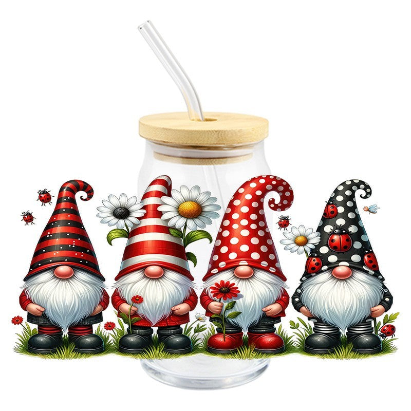 Lady Bug Gnomes | UVDTF Can Glass Wrap