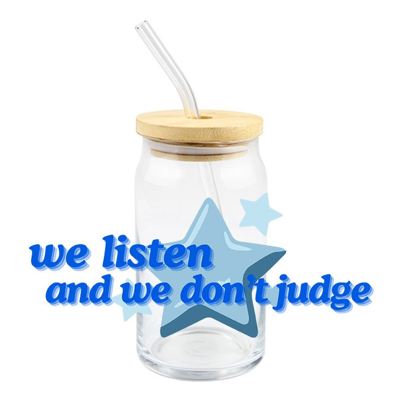 We Listen & We Don't Judge | UVDTF Can Glass Wrap