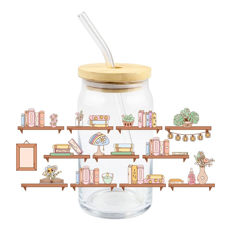 Bookish Shelfs | UVDTF Can Glass Wrap