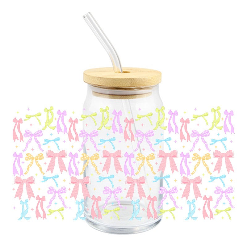 Mini Pastel Bows | UVDTF Can Glass Wrap