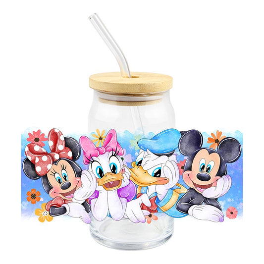 Blue Eyed Mouse Friends | UVDTF Can Glass Wrap