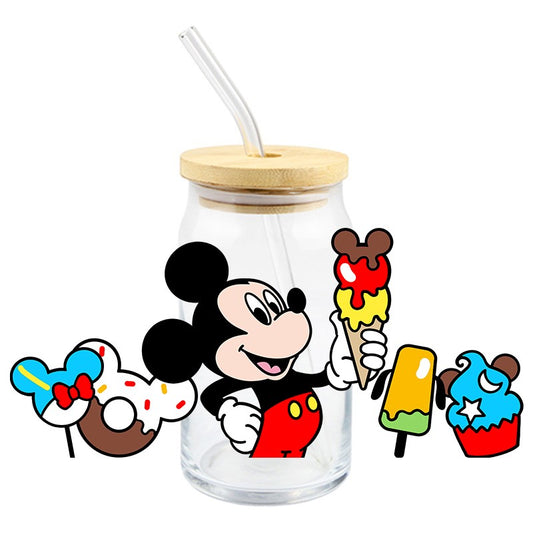 Mouse w. Snacks | UVDTF Can Glass Wrap