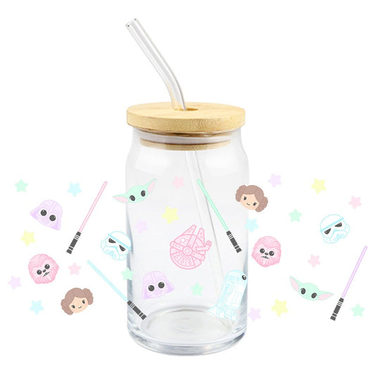 Pastel Star Land | UVDTF Can Glass Wrap