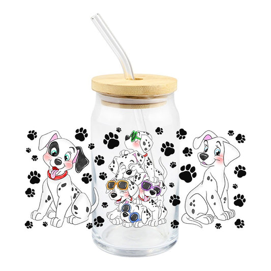 Summer Spotted Dogs | UVDTF Can Glass Wrap
