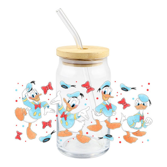 Donald Duck | UVDTF Can Glass Wrap