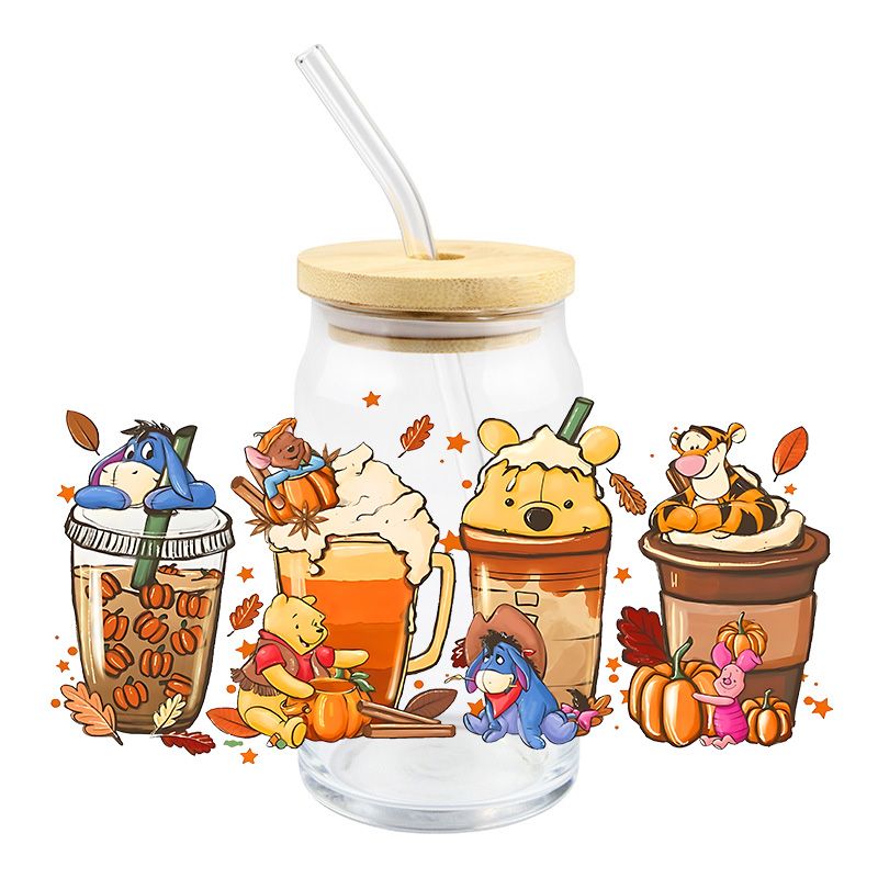 Pooh Bear Cups | UVDTF Cup Wrap