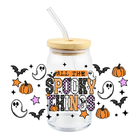 All The Spooky Things | UVDTF Can Glass Wrap