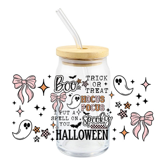 Halloween Sayings | UVDTF Can Glass Wrap