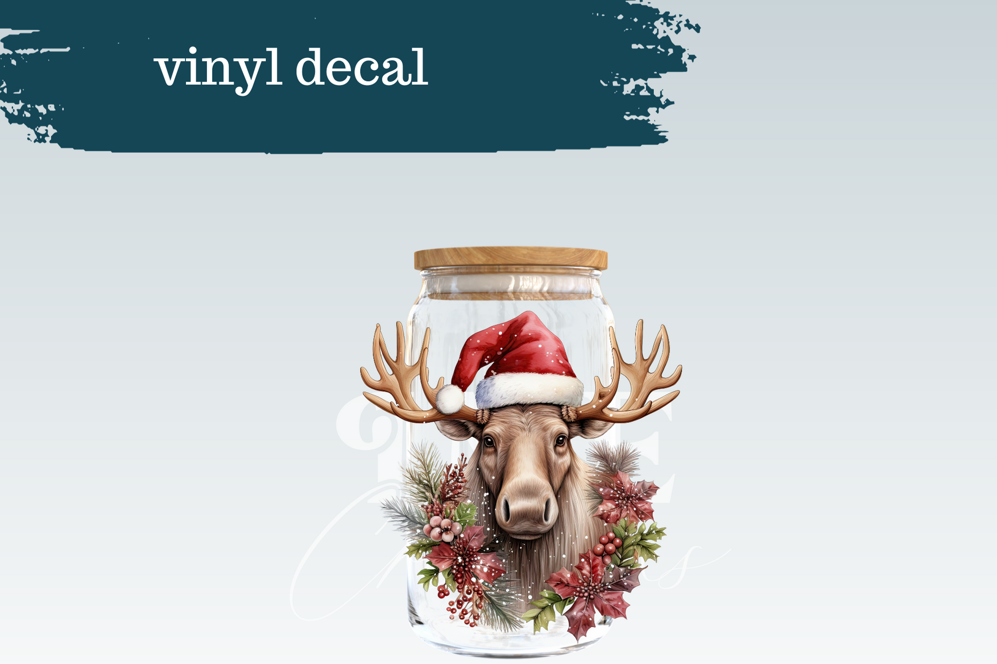 Santa Moose | Vinyl Decal