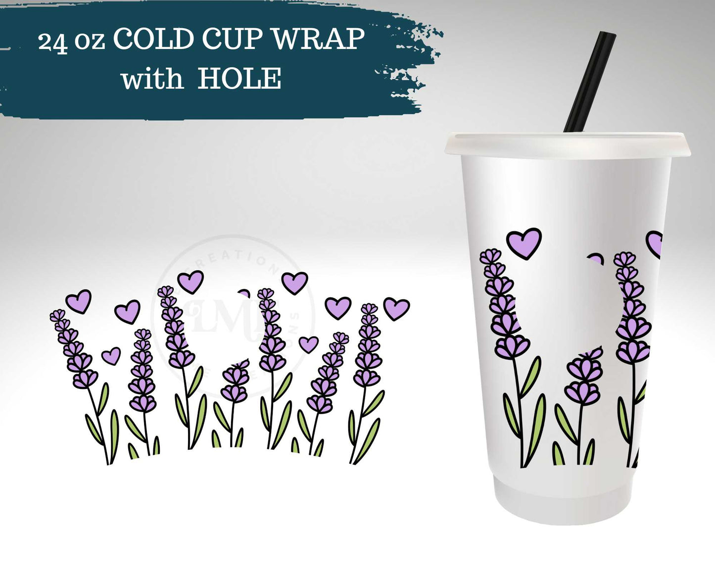 Lavender | Cold Cup Wrap