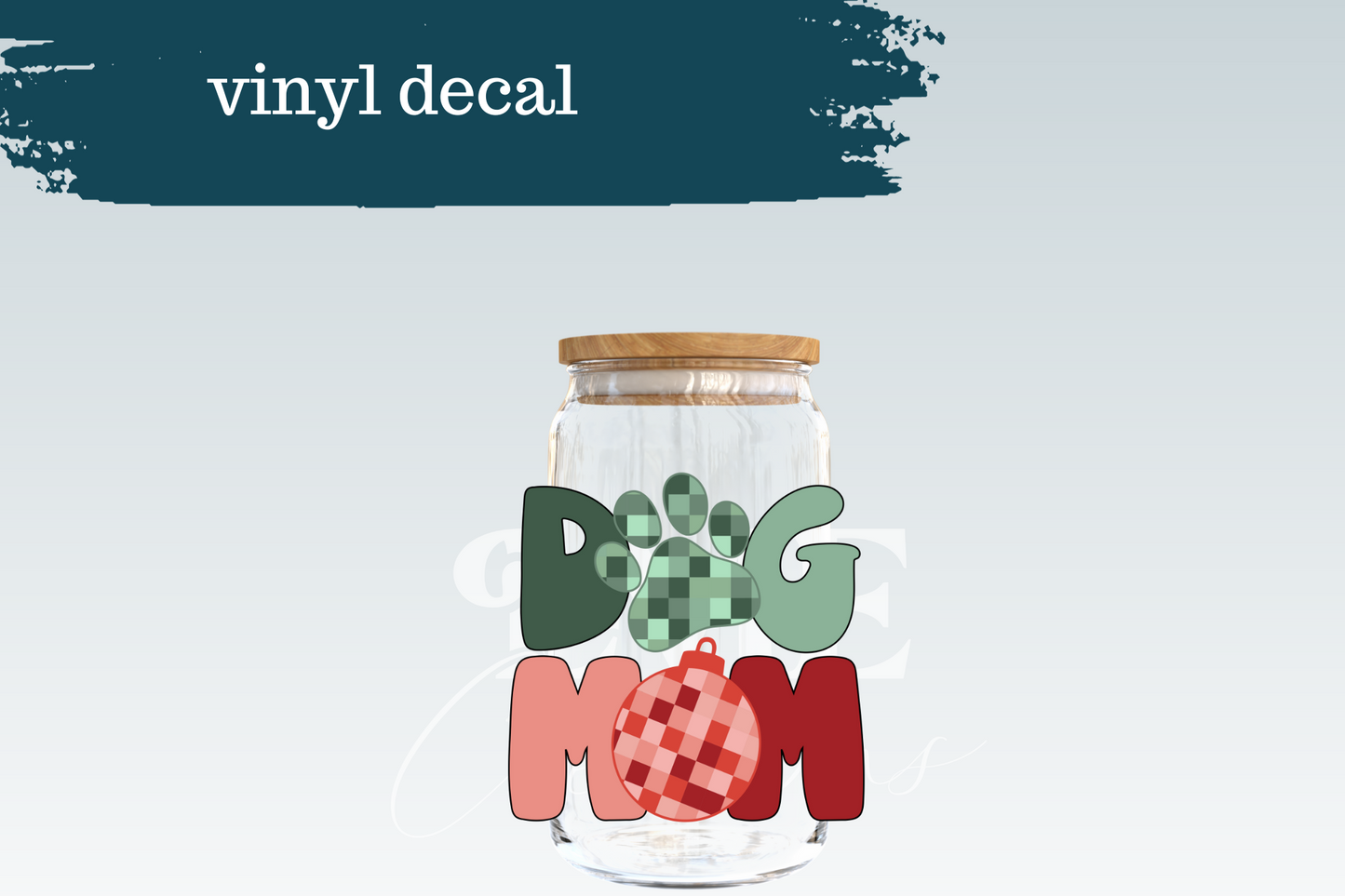 Dog Mom Ornaments | Vinyl Decal