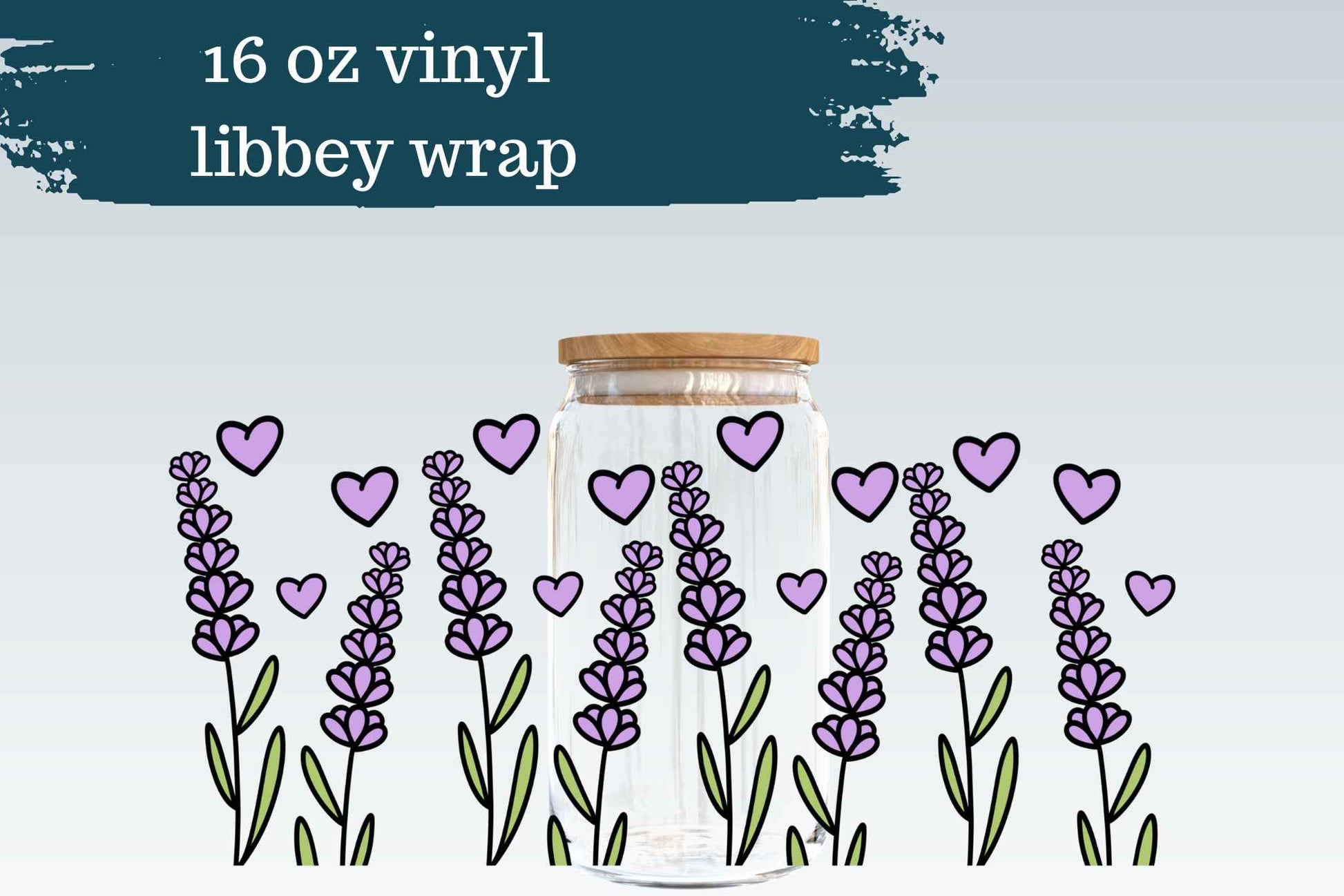 Lavender | 16 oz Libbey Can Glass