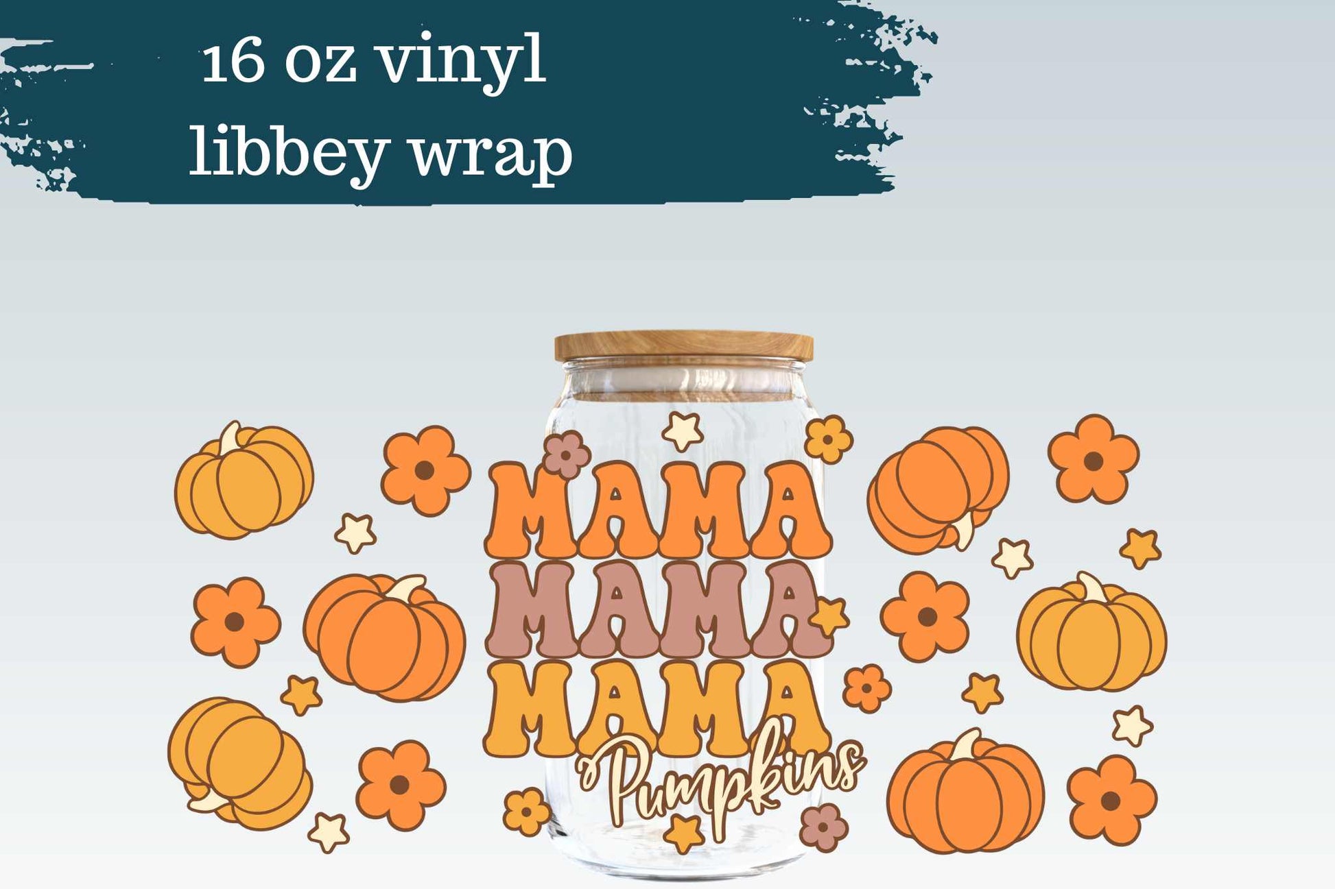 Mama Pumpkins | 16 oz Can Glass Wrap