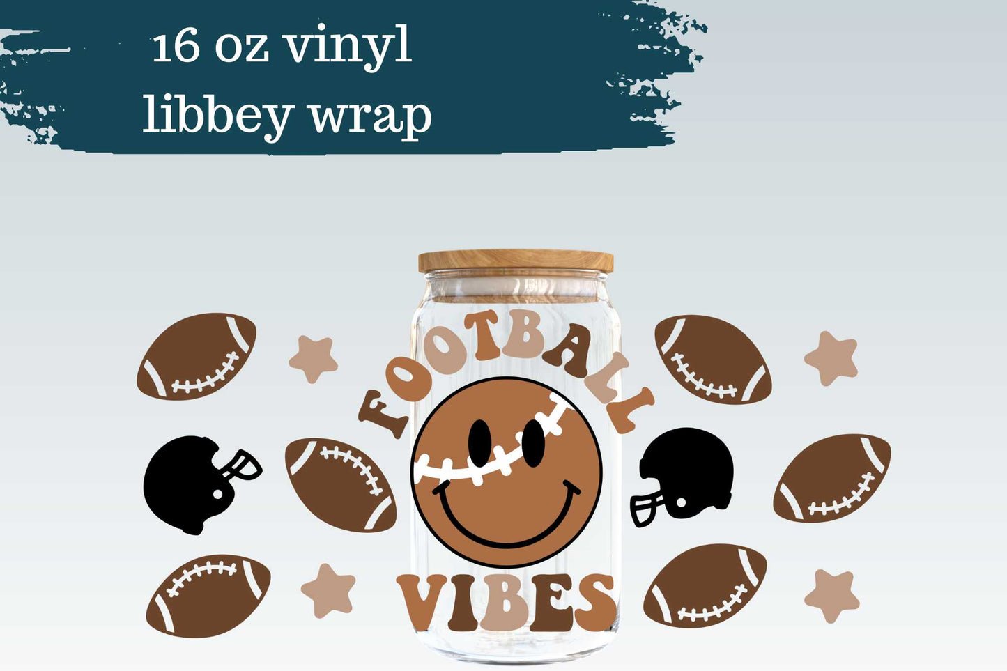 Football Vibes | 16 oz Libbey Wrap
