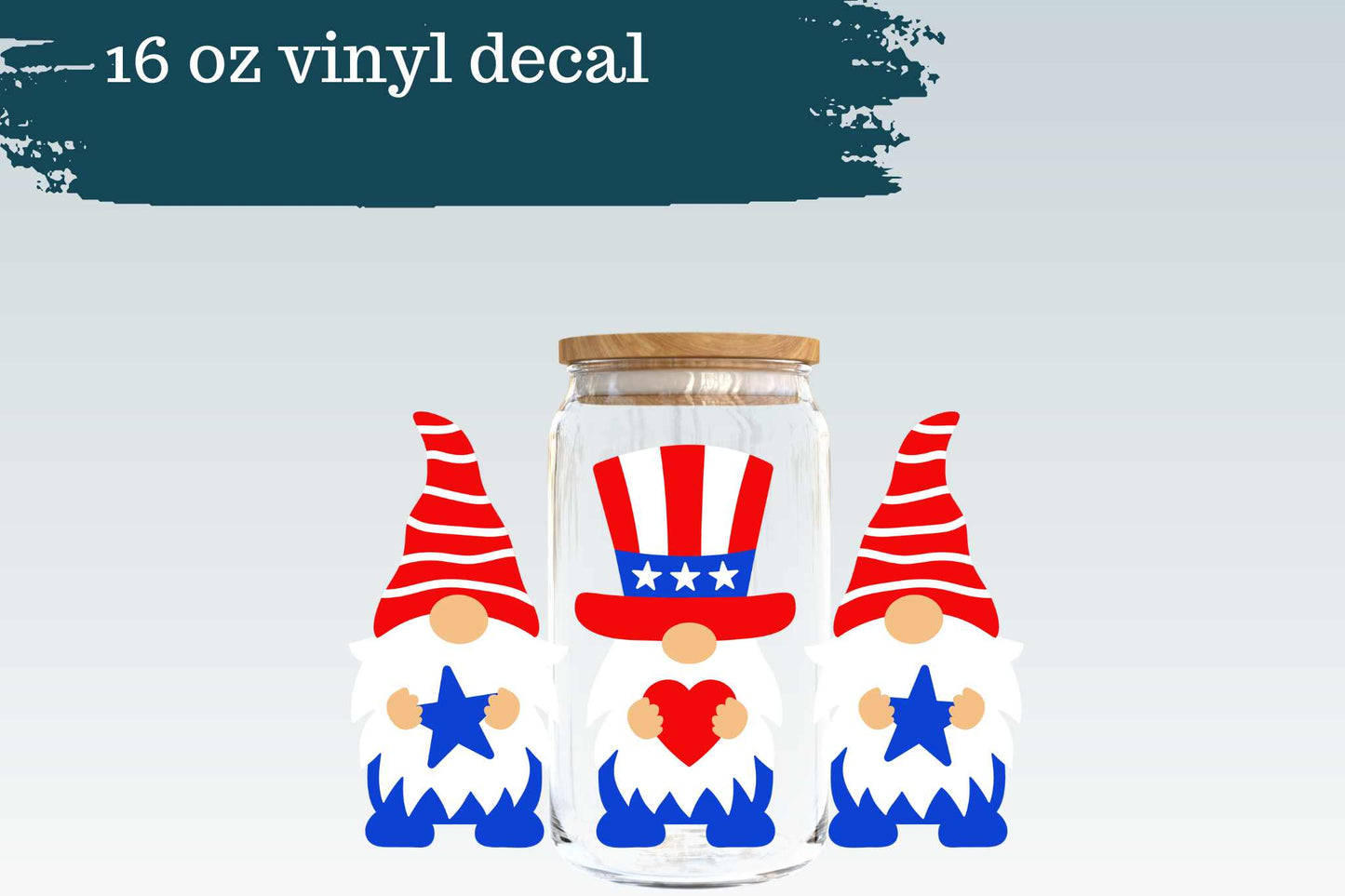 Patriotic Gnomes | Vinyl Decal