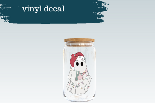 Tumbler Christmas Ghost | Vinyl Decal