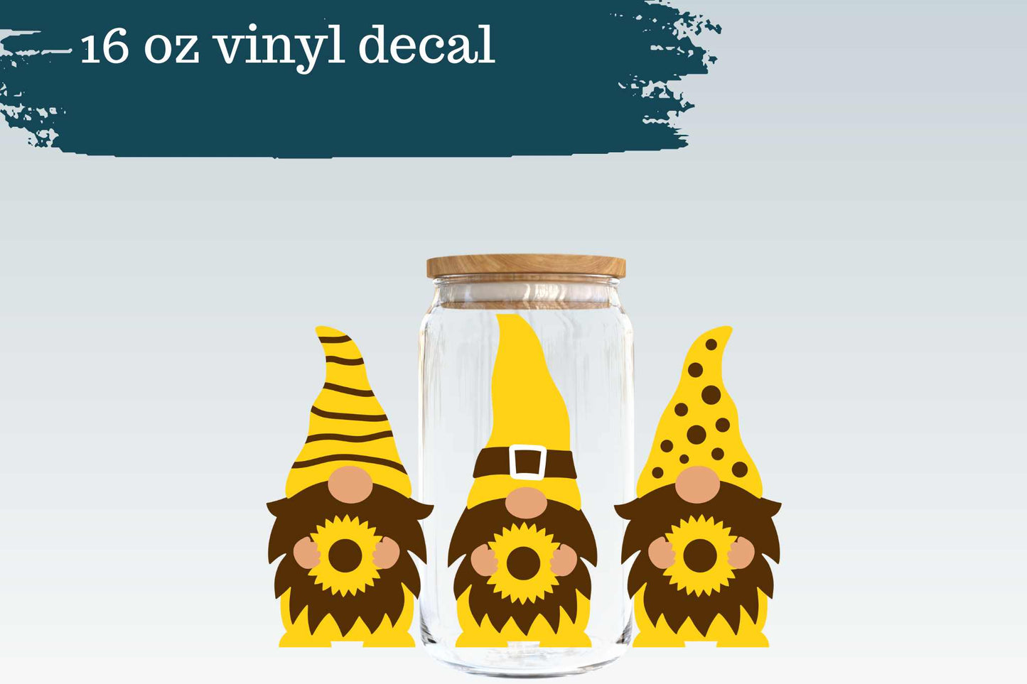 Sunflower Gnomes | Vinyl Decal
