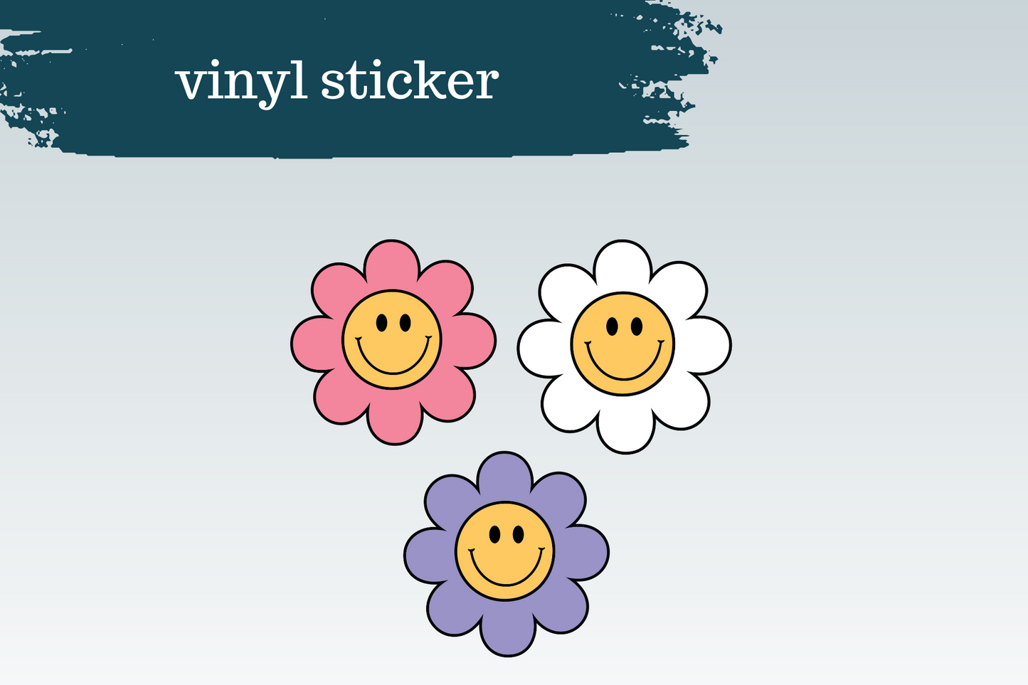 Happy Daisies | Vinyl Sticker