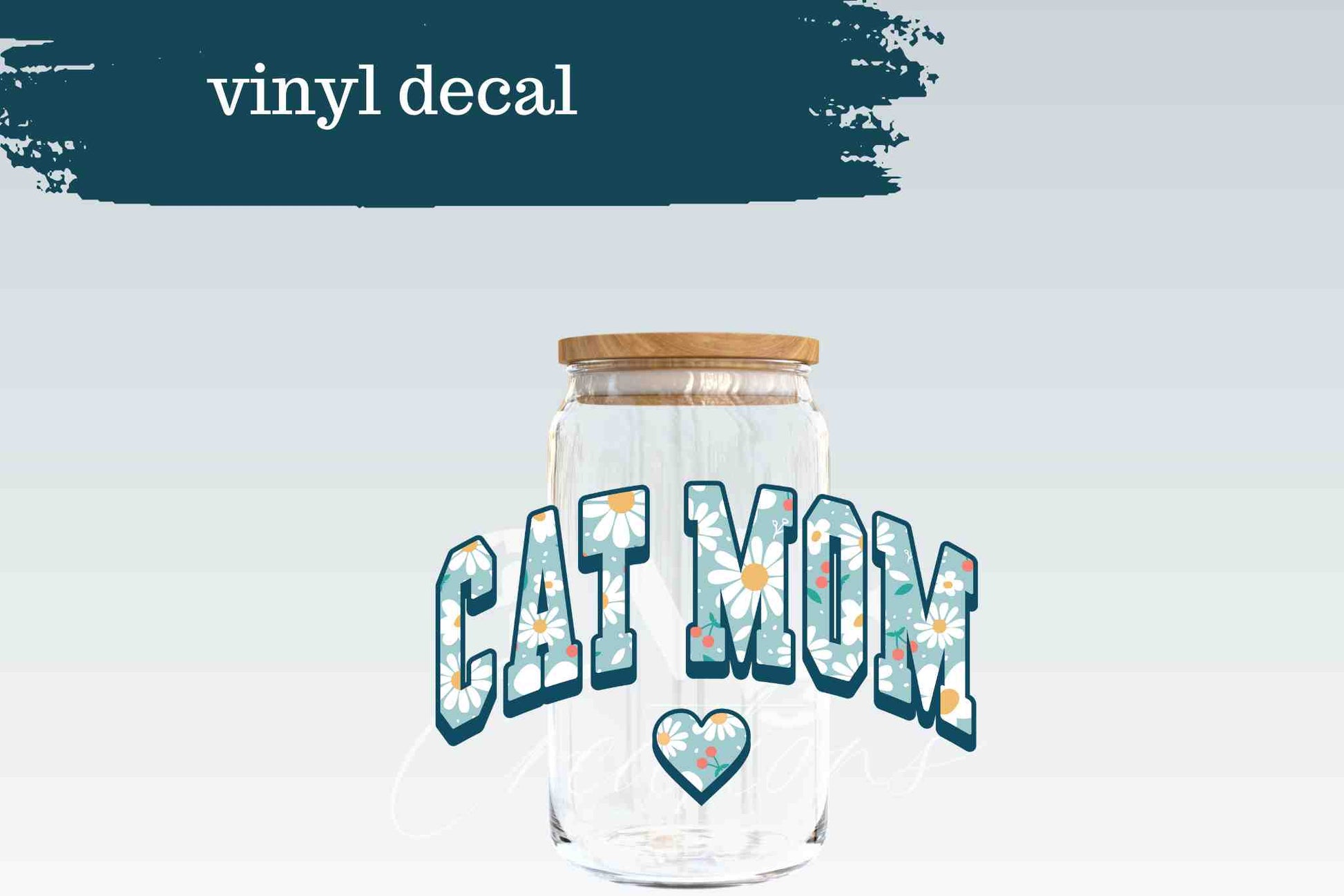 Cat Mom Block | Vinyl Decal