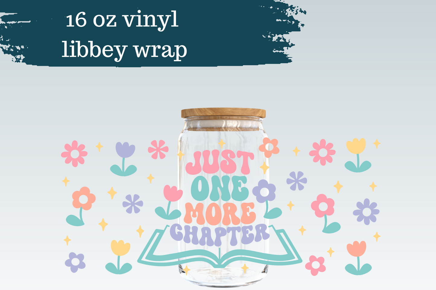 Just One More Chapter | 16 oz Libbey Can Glass