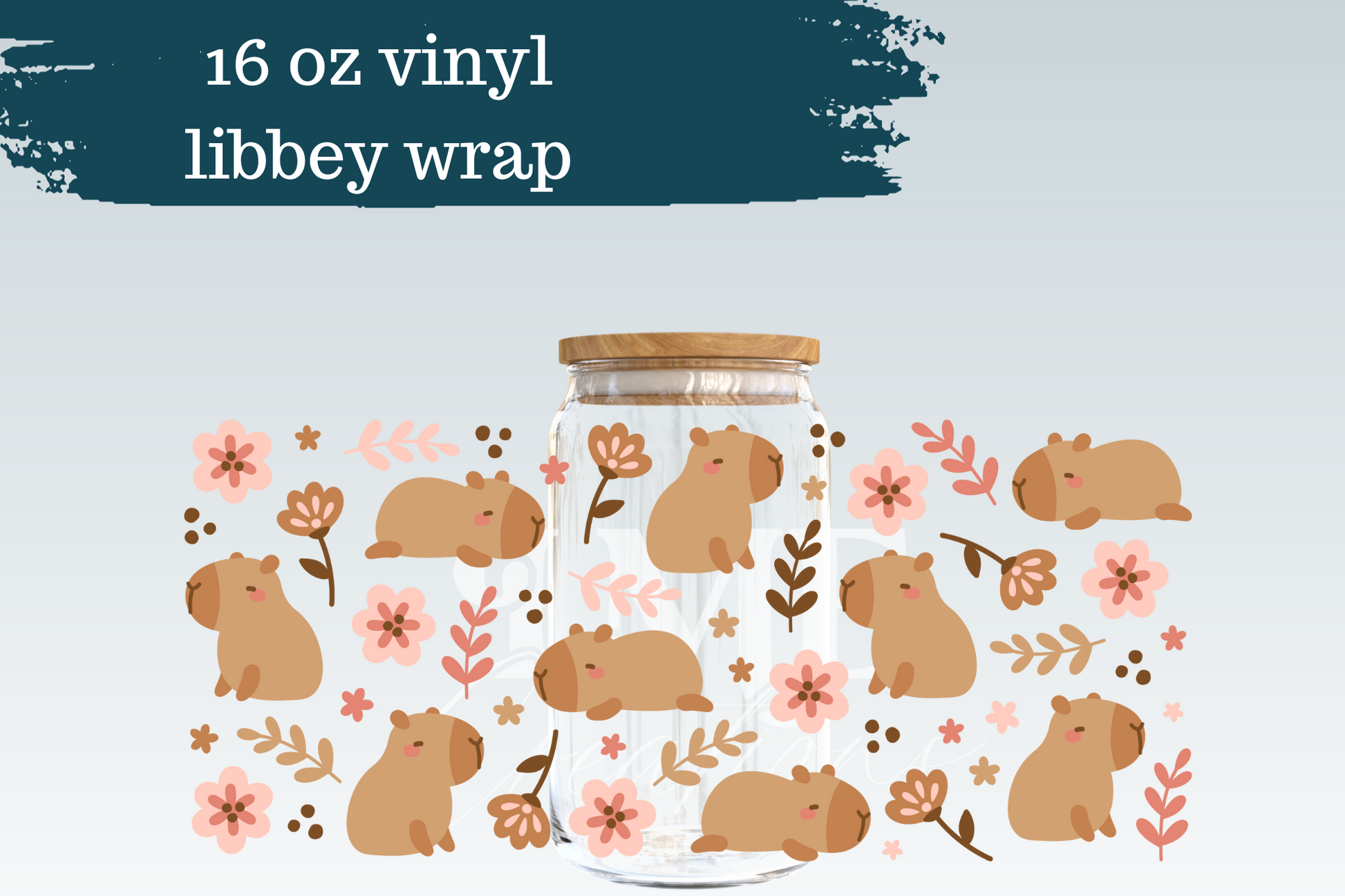 Floral Capybaras | Libbey Wrap