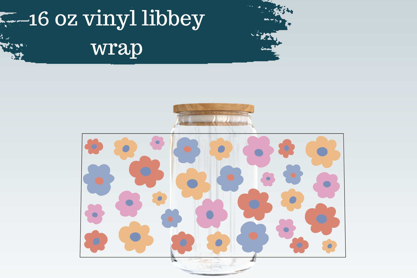 Pansies | 16 oz Libbey Can Glass