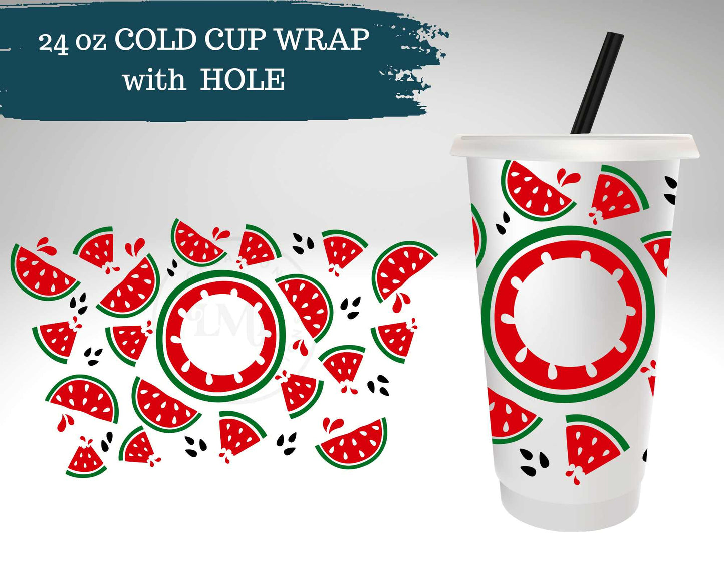 Sliced Watermelons | Cold Cup Wrap