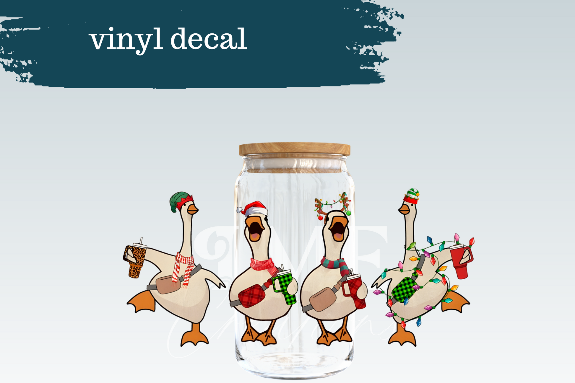 Christmas Ducks | Vinyl Decal