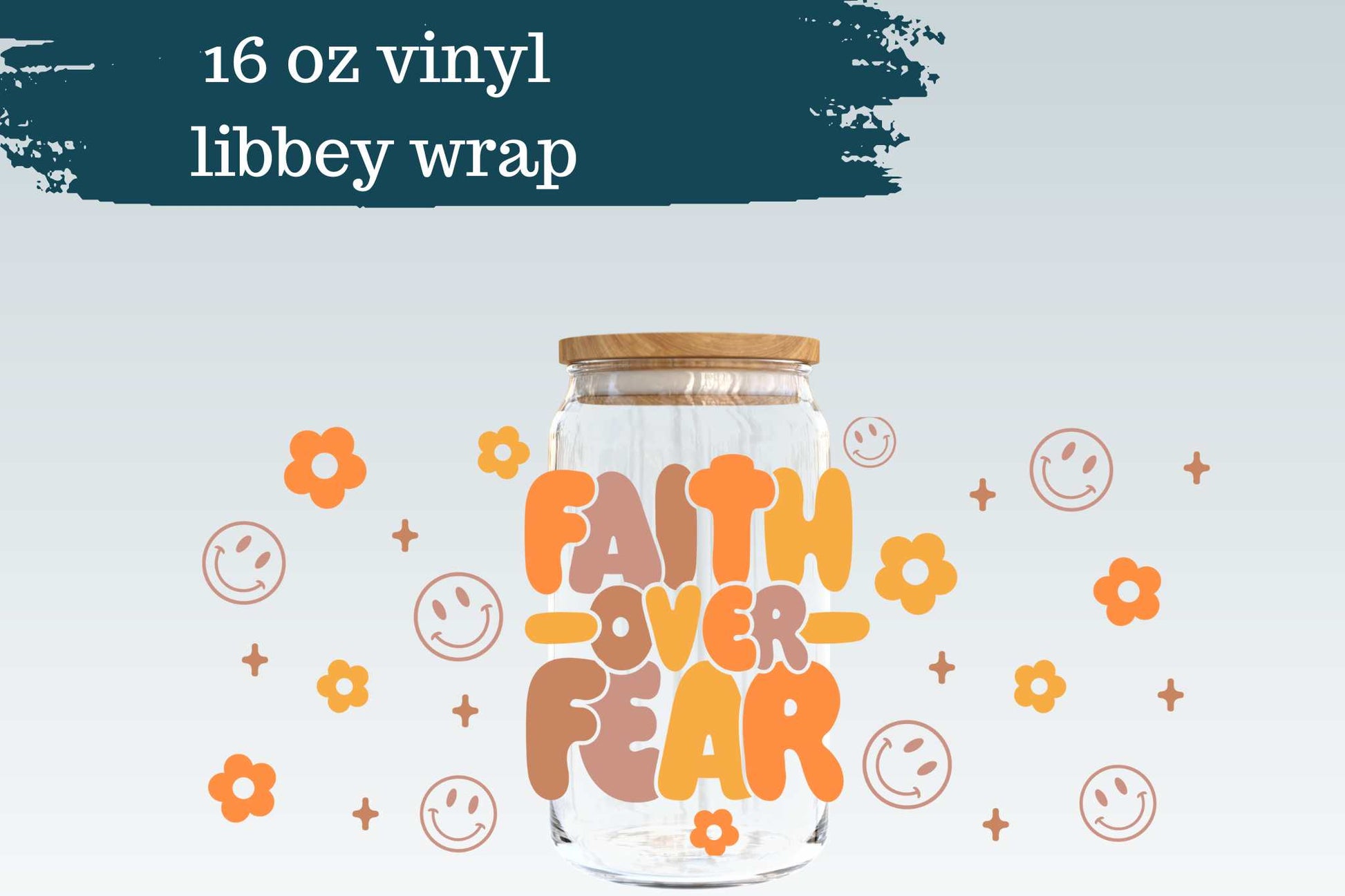 Faith Over Fear | 16 oz Libbey Can Glass