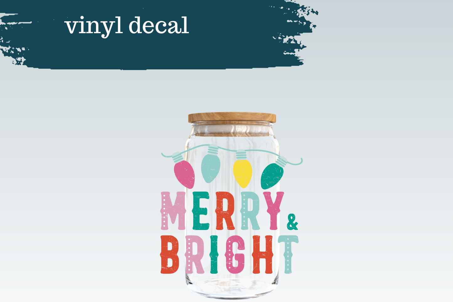 Merry & Bright Lights | Vinyl Decal