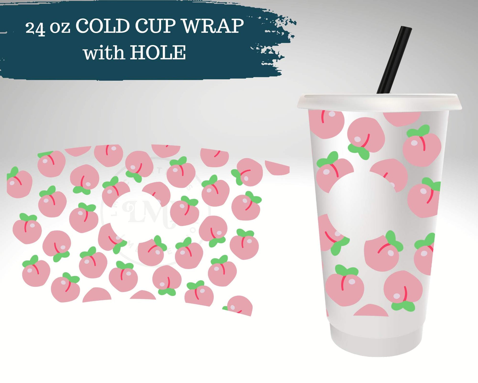 Pink Peaches | Cold Cup Wrap