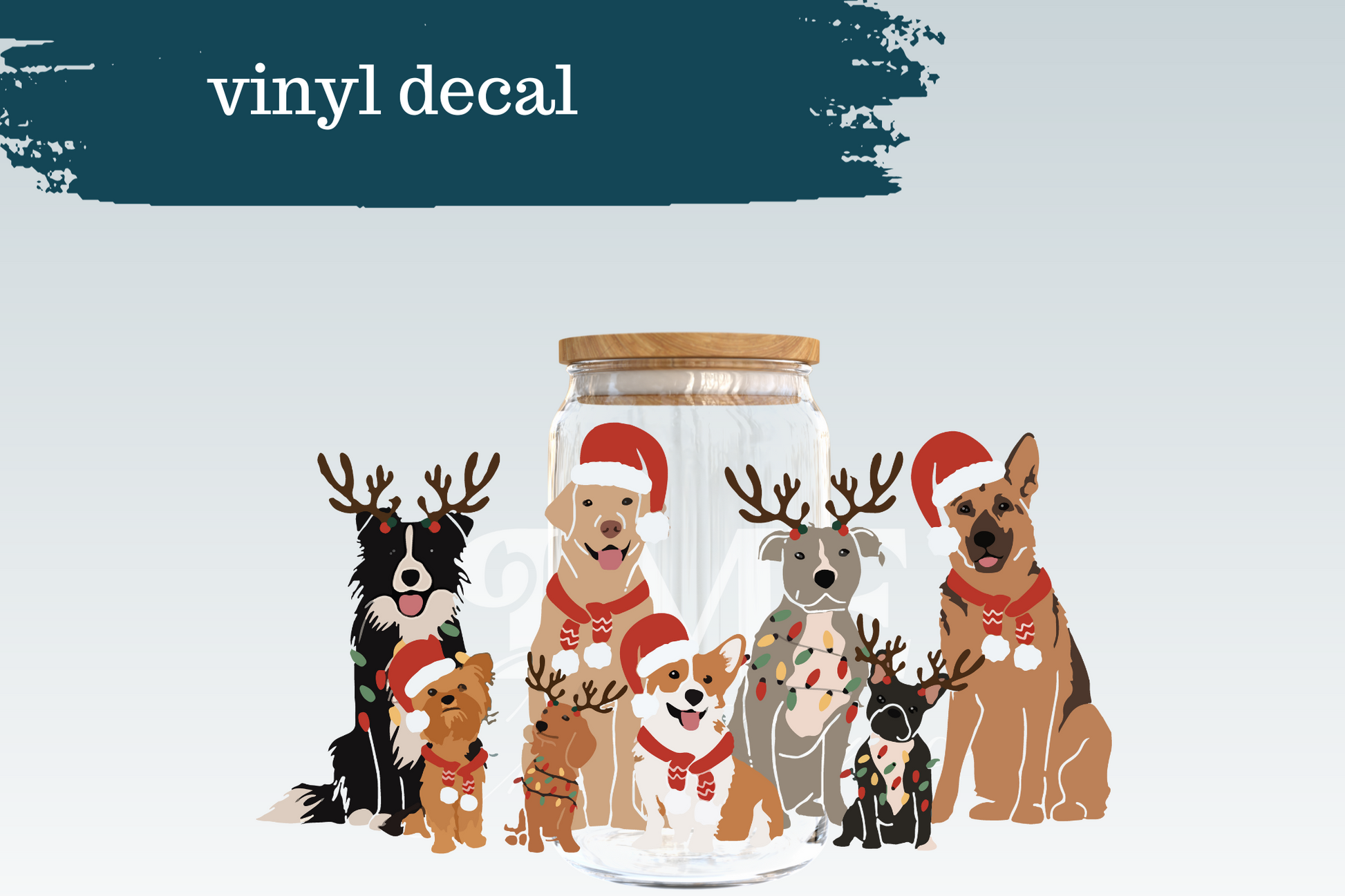 Christmas Dogs | Vinyl Decal