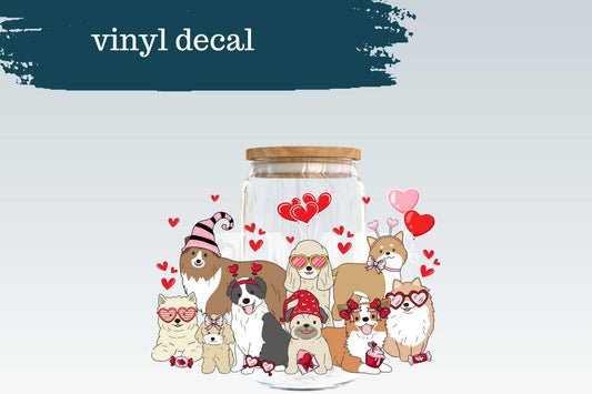 Valentine Dogs | Vinyl Decal