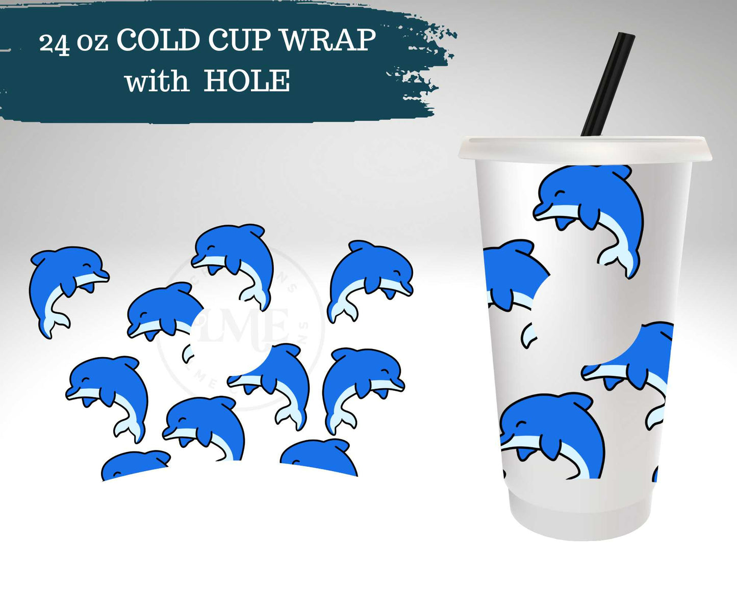 Dolphins | Cold Cup Wrap