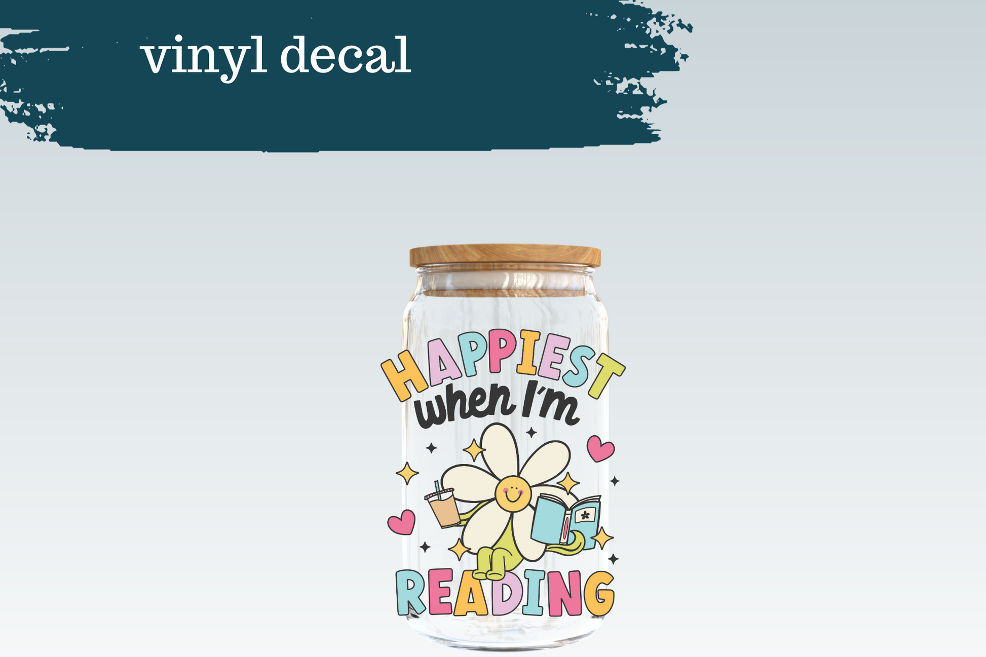 Happiest When I'm Reading | Vinyl Decal