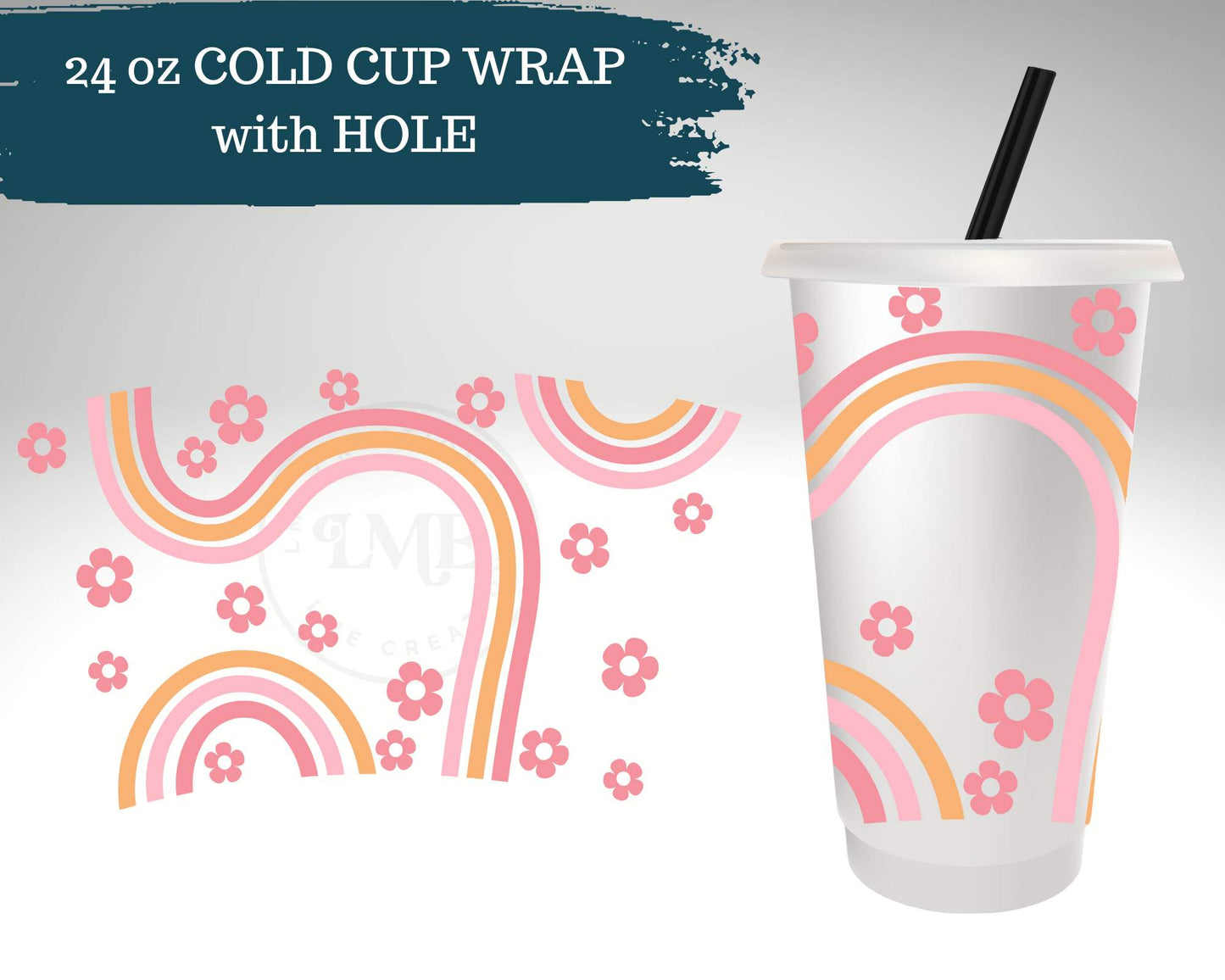 Groovy Rainbows | Cold Cup Wrap