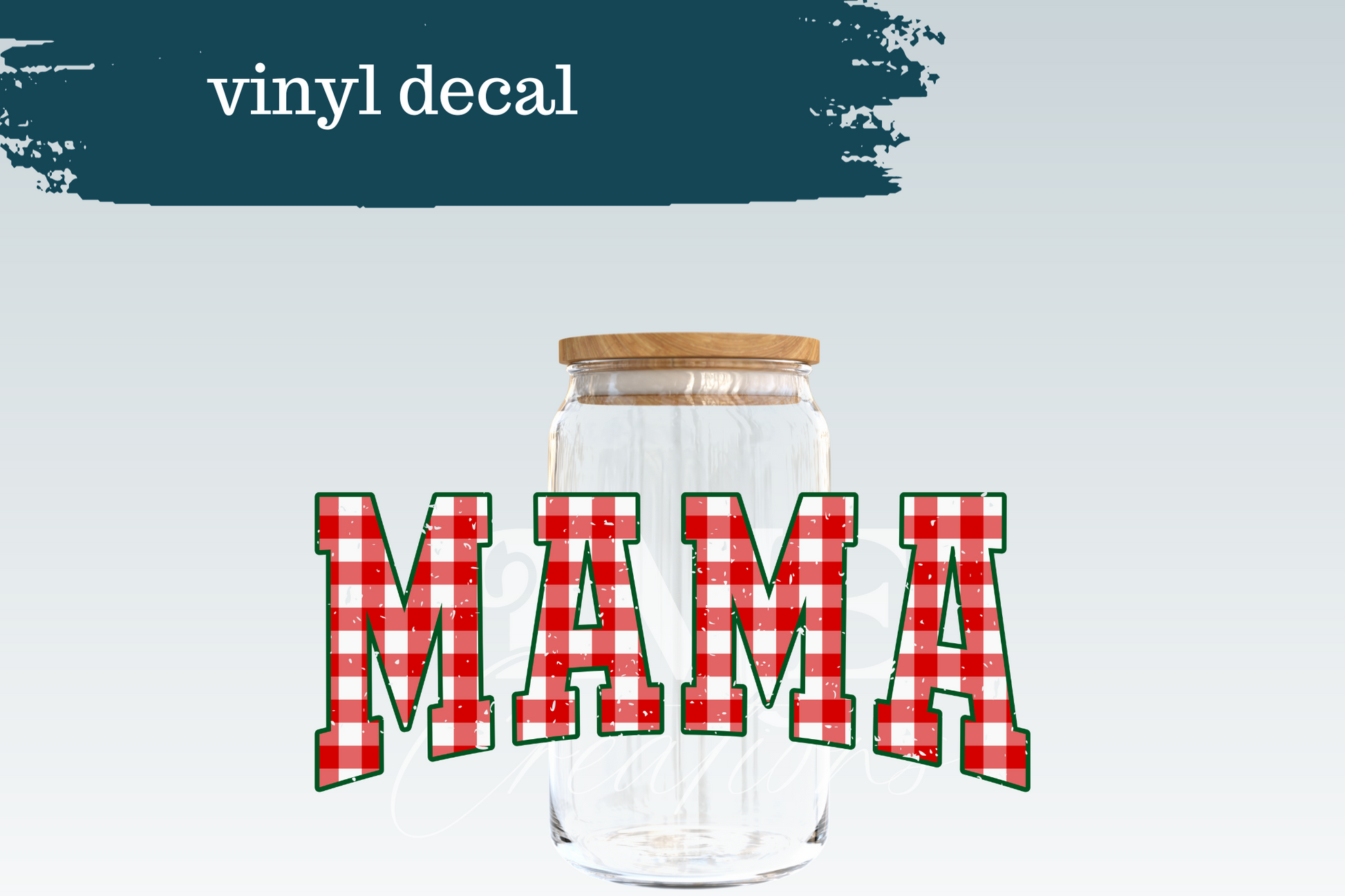 Red Plaid Mama | Vinyl Decal