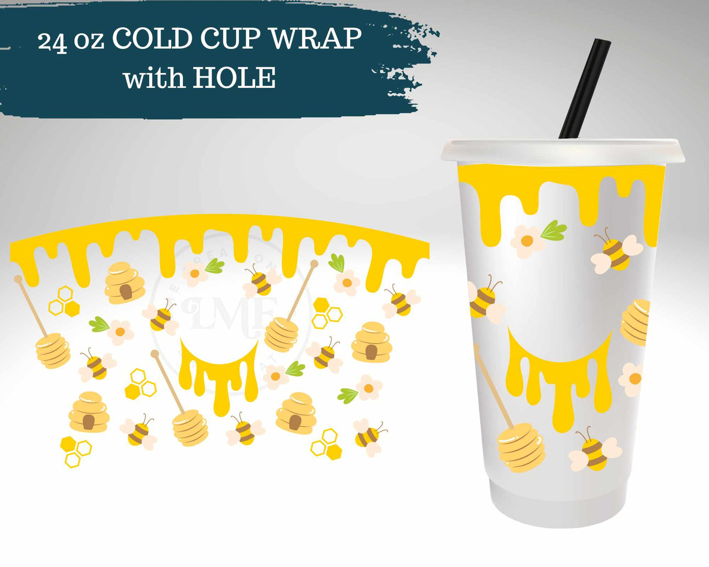 Oh Honey Dripping | Cold Cup Wrap