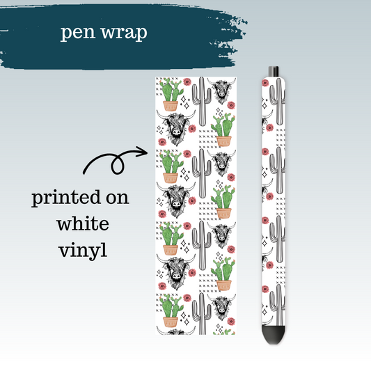 Highland Cactus | Pen Wrap