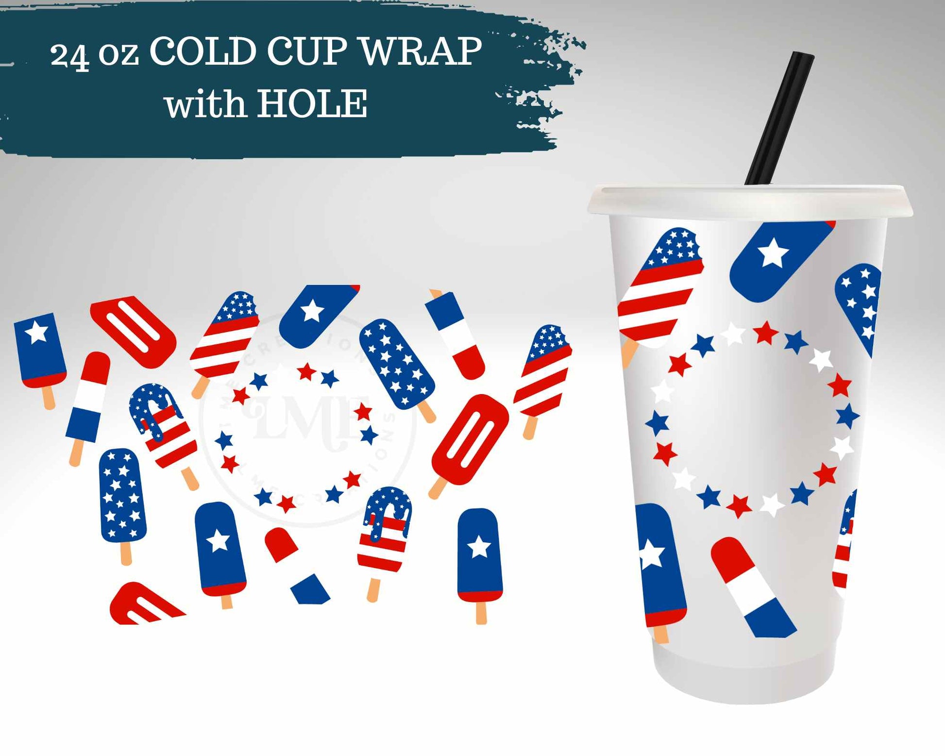 USA Popsicles | Cold Cup Wrap